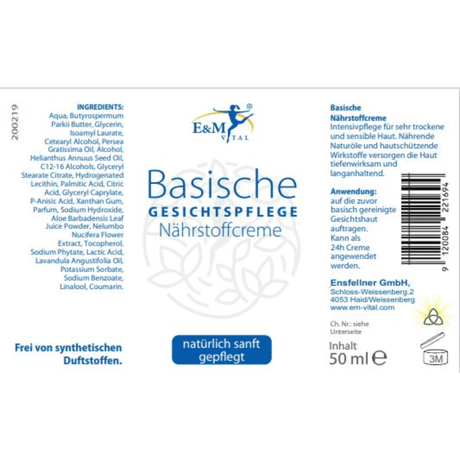 E&M Basische Nährstoffcreme 50ml