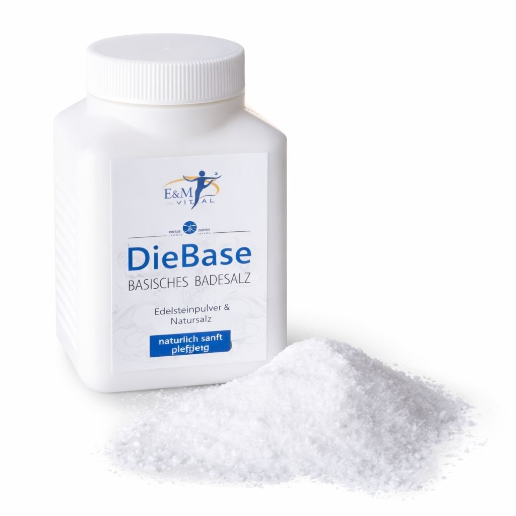 E&M Die Base - Basisches Badesalz mit Edelsteinpulver