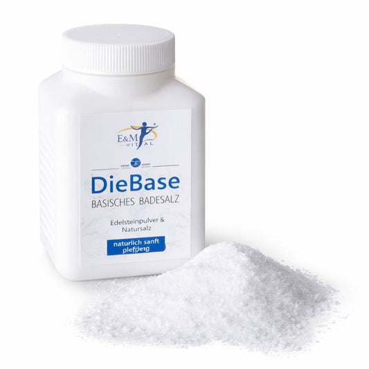 E&M Die Base - Basisches Badesalz mit Edelsteinpulver